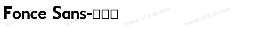 Fonce Sans字体转换